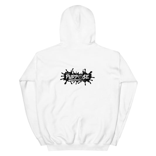 the original " purpose " logo hoodie ( white )